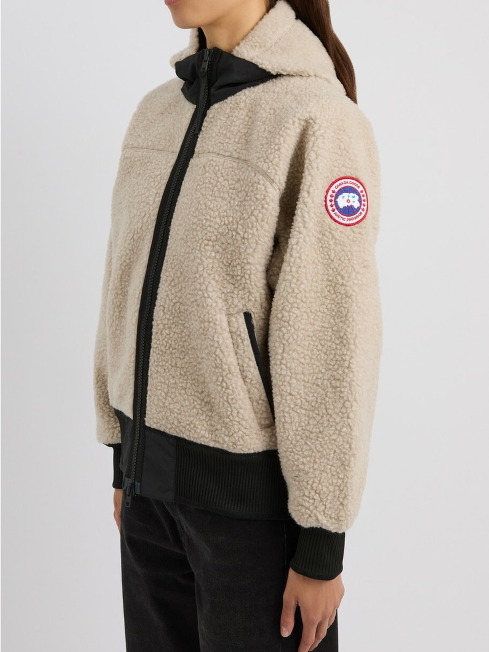 Canada Goose Simcoe Hooded Fleece Jacket Tan
